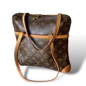 Vintage Louis Vuitton Coussin GM Shoulder Bag Monogram Canvas Brown Luxury